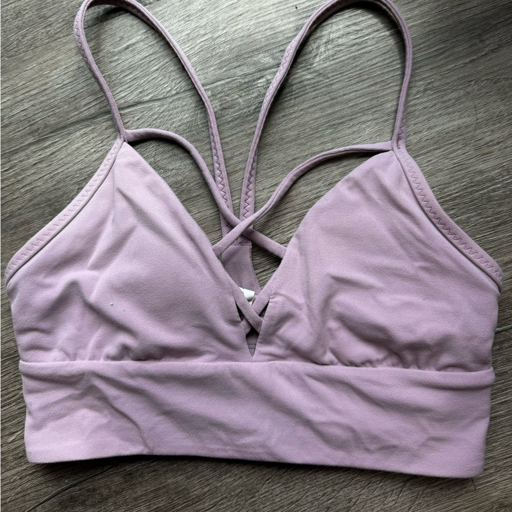 Lavender Lululemon Strappy Sports Bra